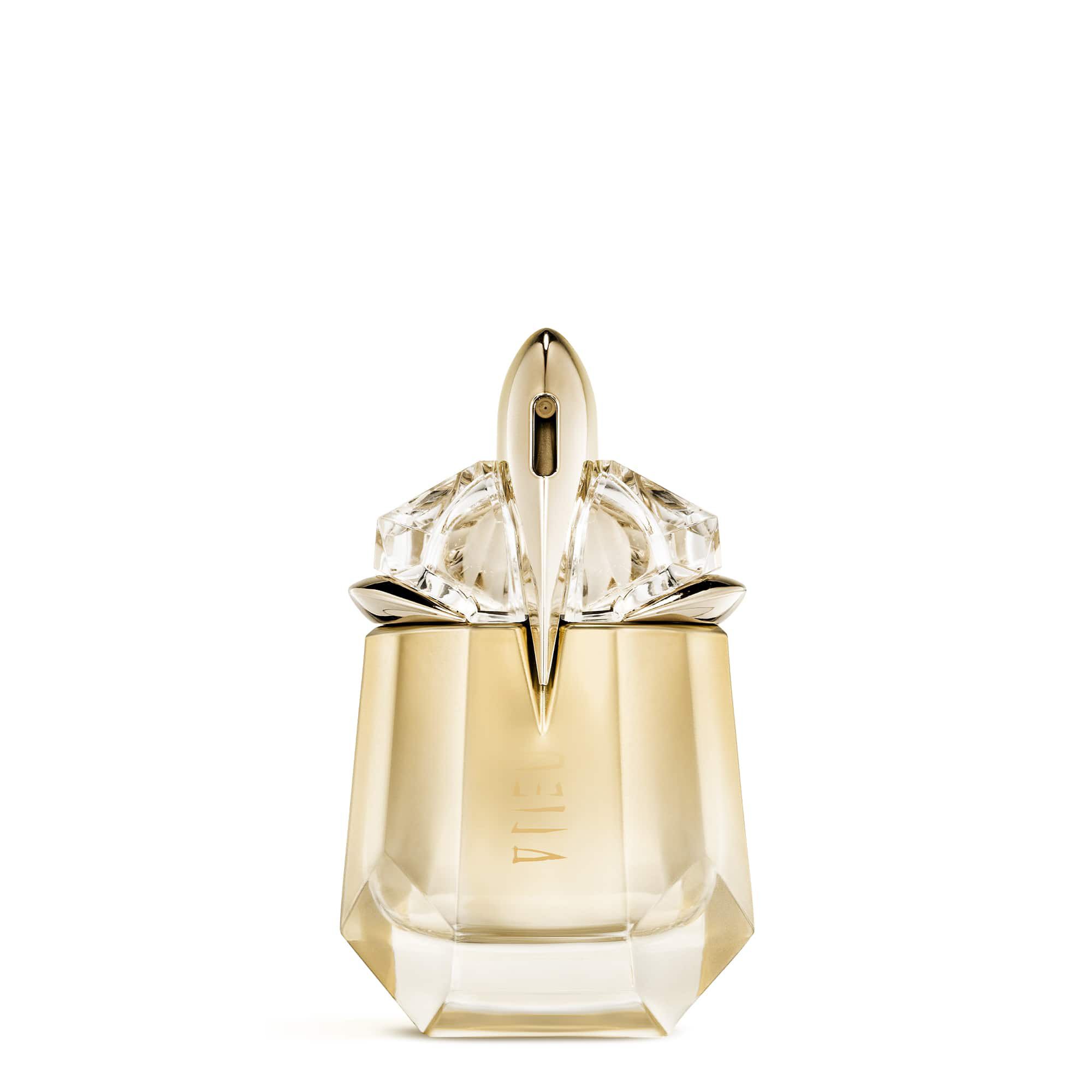 Alien Goddess perfume bottle on a light gray background