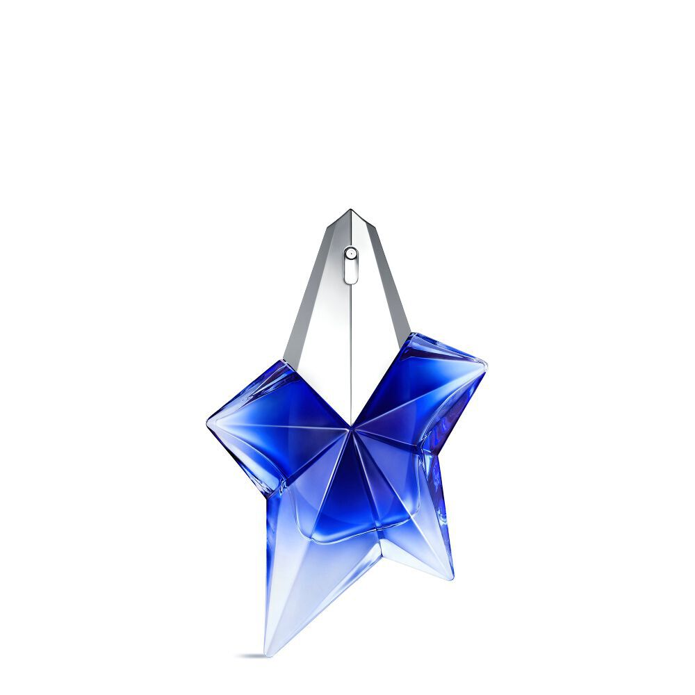 Angel Stellar Eau de Parfum bottle standing up against a white background