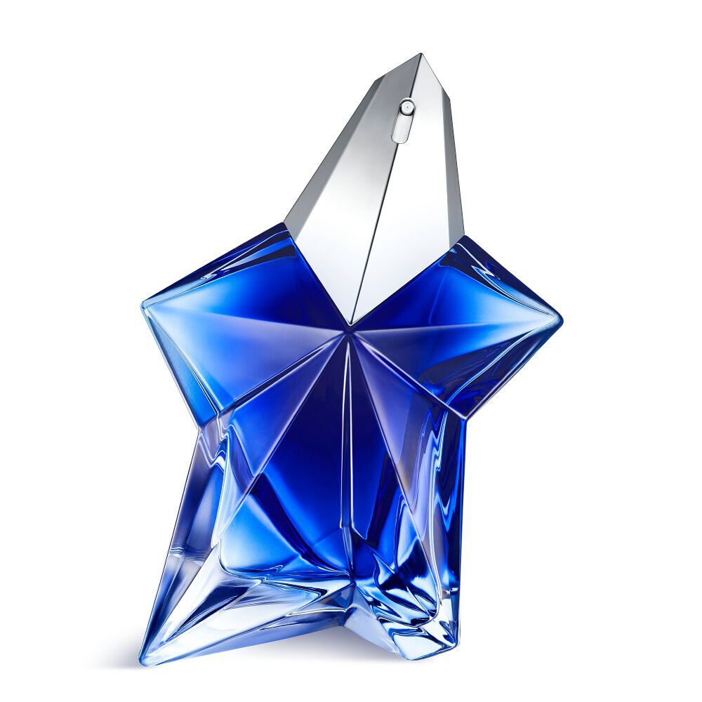 Angel Stellar Eau de Parfum bottle standing up against a white background