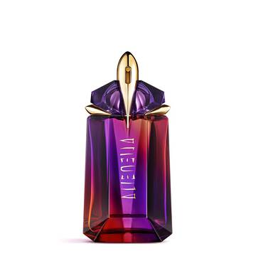Alien Hypersense perfume bottle on white background