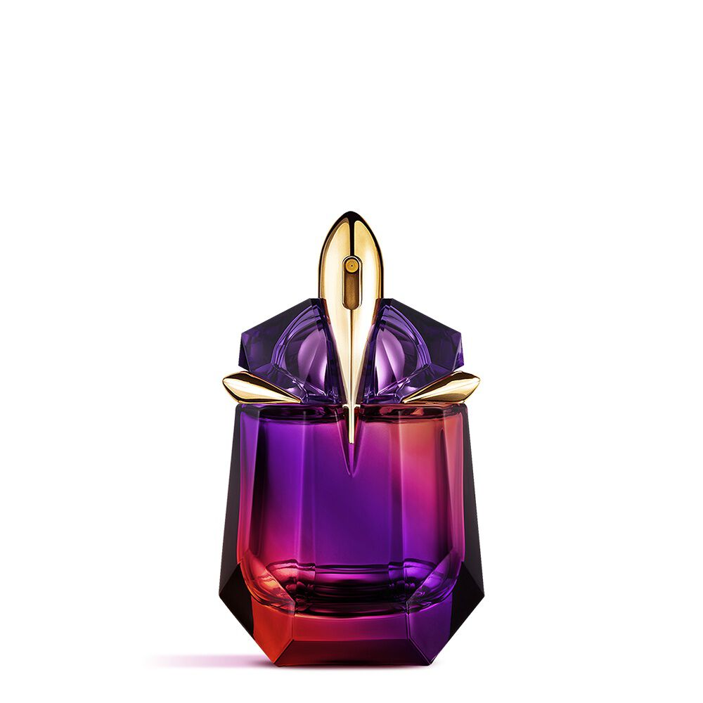 Alien Hypersense perfume bottle on white background