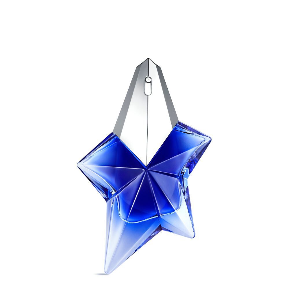 Angel Stellar Eau de Parfum bottle standing up against a white background