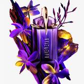 Mugler Alien Eau de Parfum fragrance bottle with key ingredients jasmine sambac, cashmeran, and white amber.