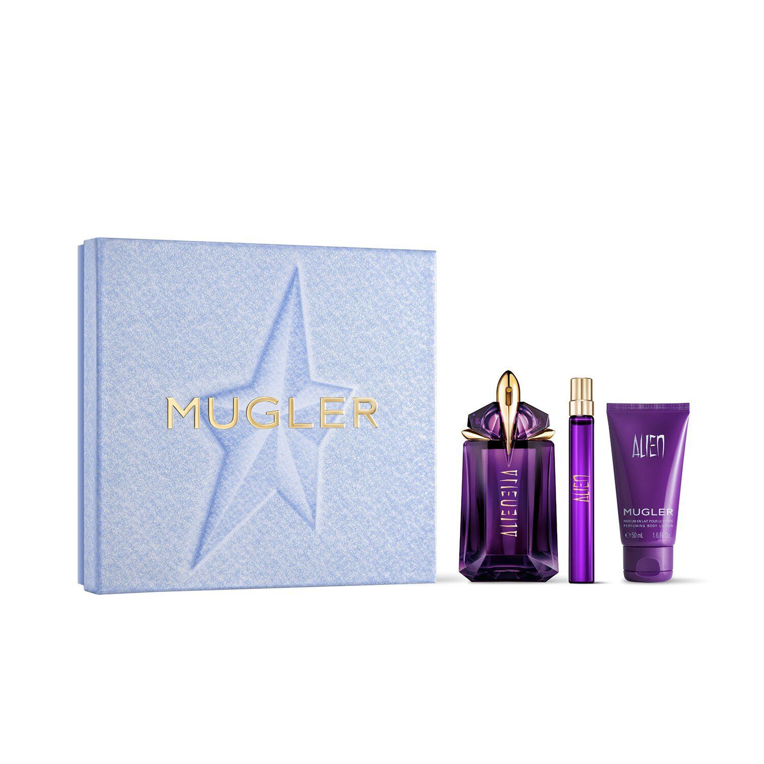 alien eau de parfum 60ml gift set packshot  with outerpack