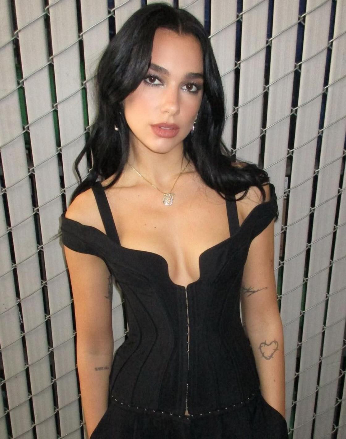 Dua Lipa wears Mugler by Casey Cadwallader at the Genentech Gives Back Concert 2023