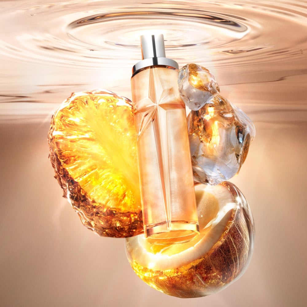 close up of new sweet fragrance by mugler: pineapple musk eau de toilette